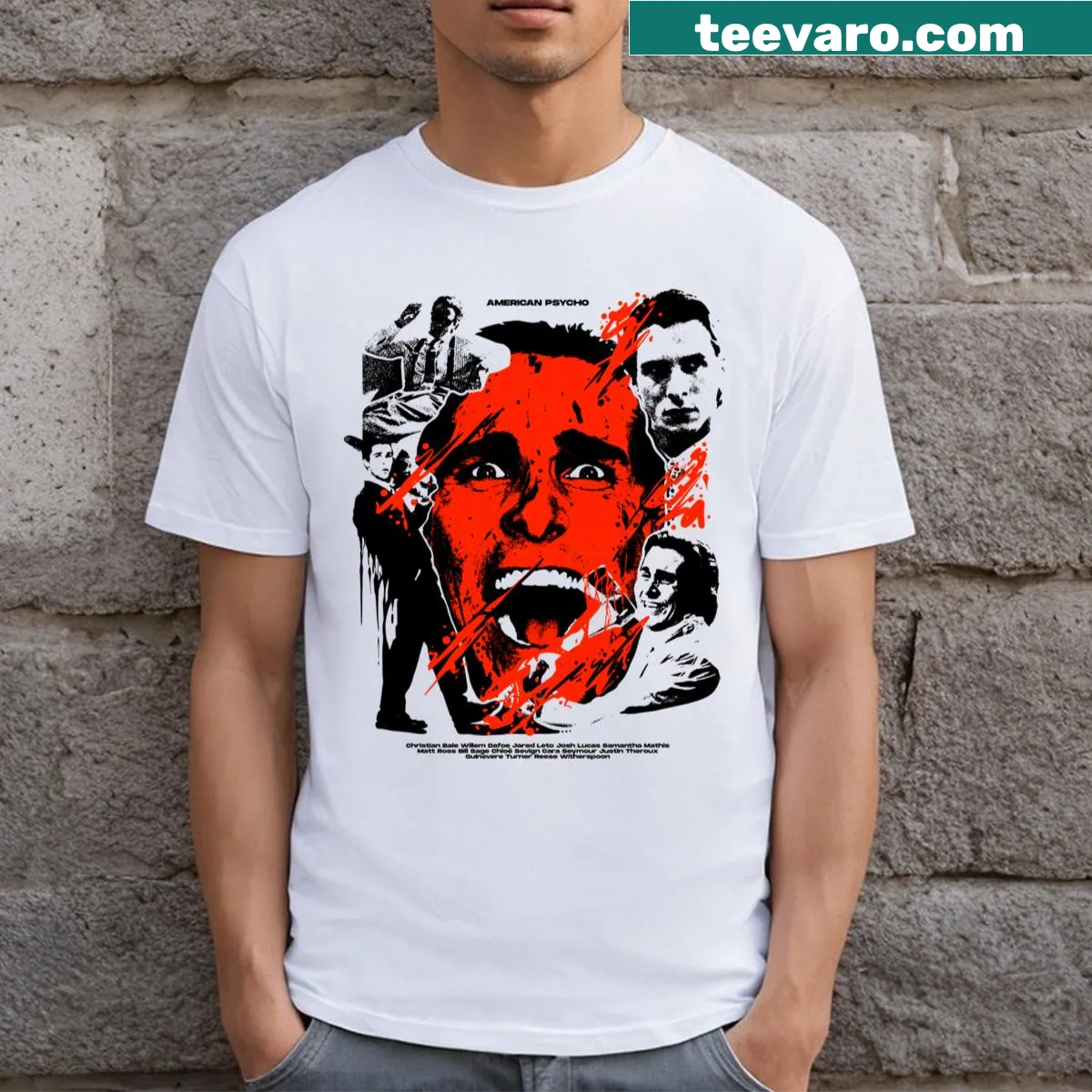 Graphic tee inspired by American Psycho and Patrick Bateman.