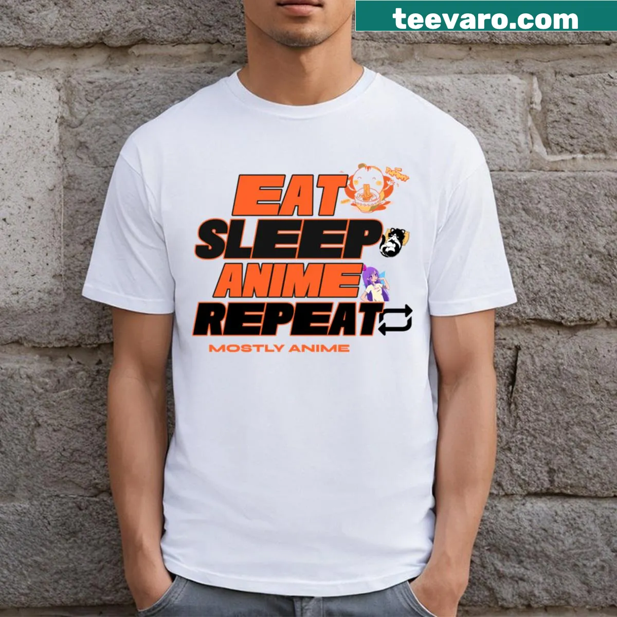 Anime themed T-shirt with the phrase Always Anime