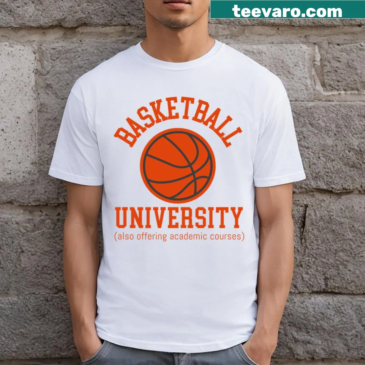 Collegiate style Basketball University t-shirt