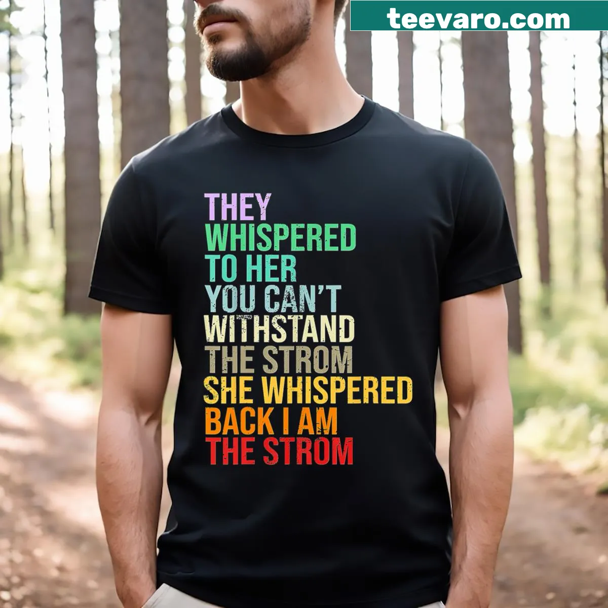 Powerful African woman graphic with 'I Am The Storm' text