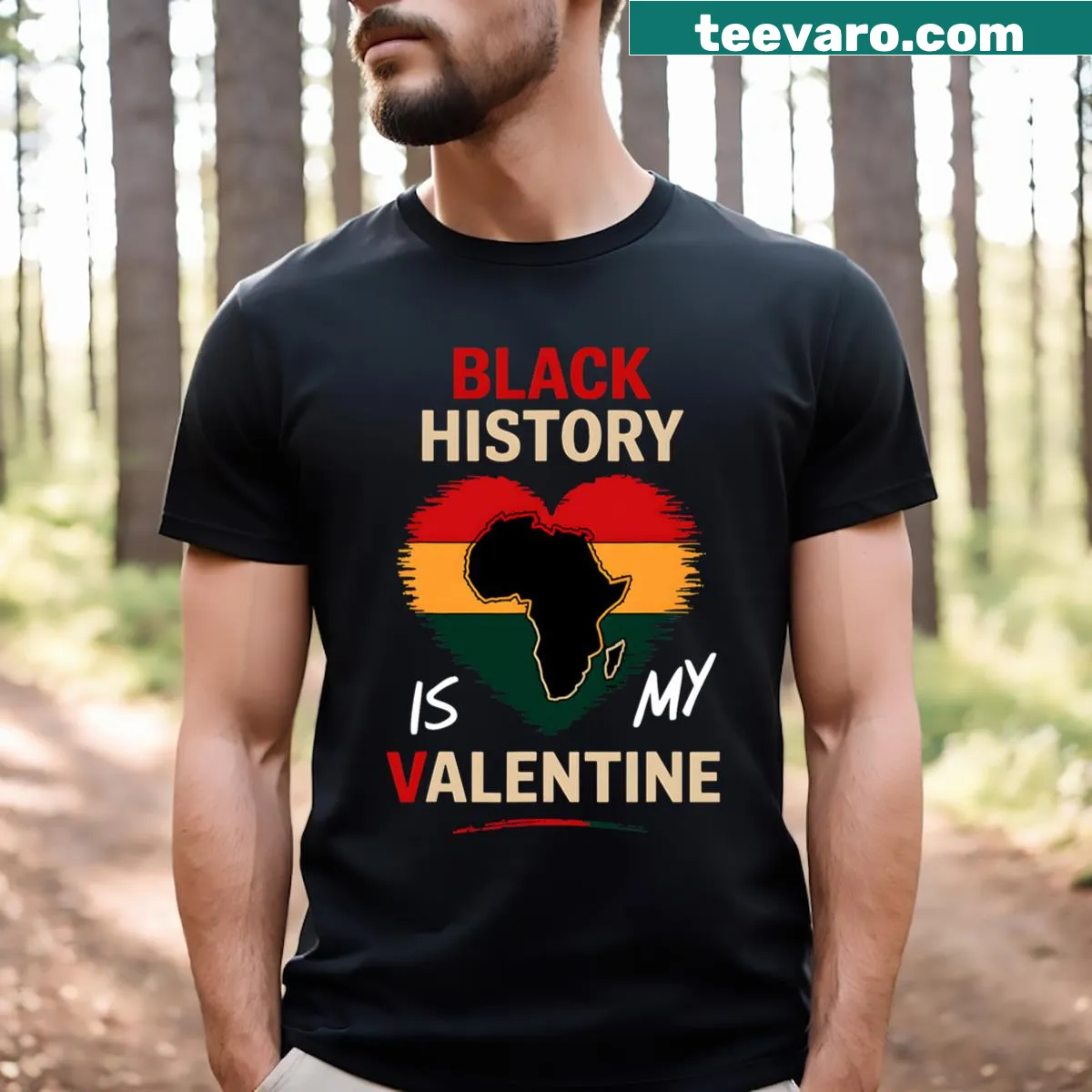 Sentimental T-shirt for women with 'Is My Valentine' and African queen graphic.