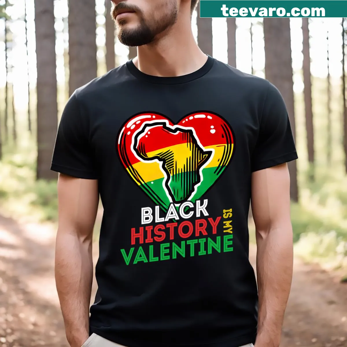 Heart Afro design for Black History Month and Valentine's Day