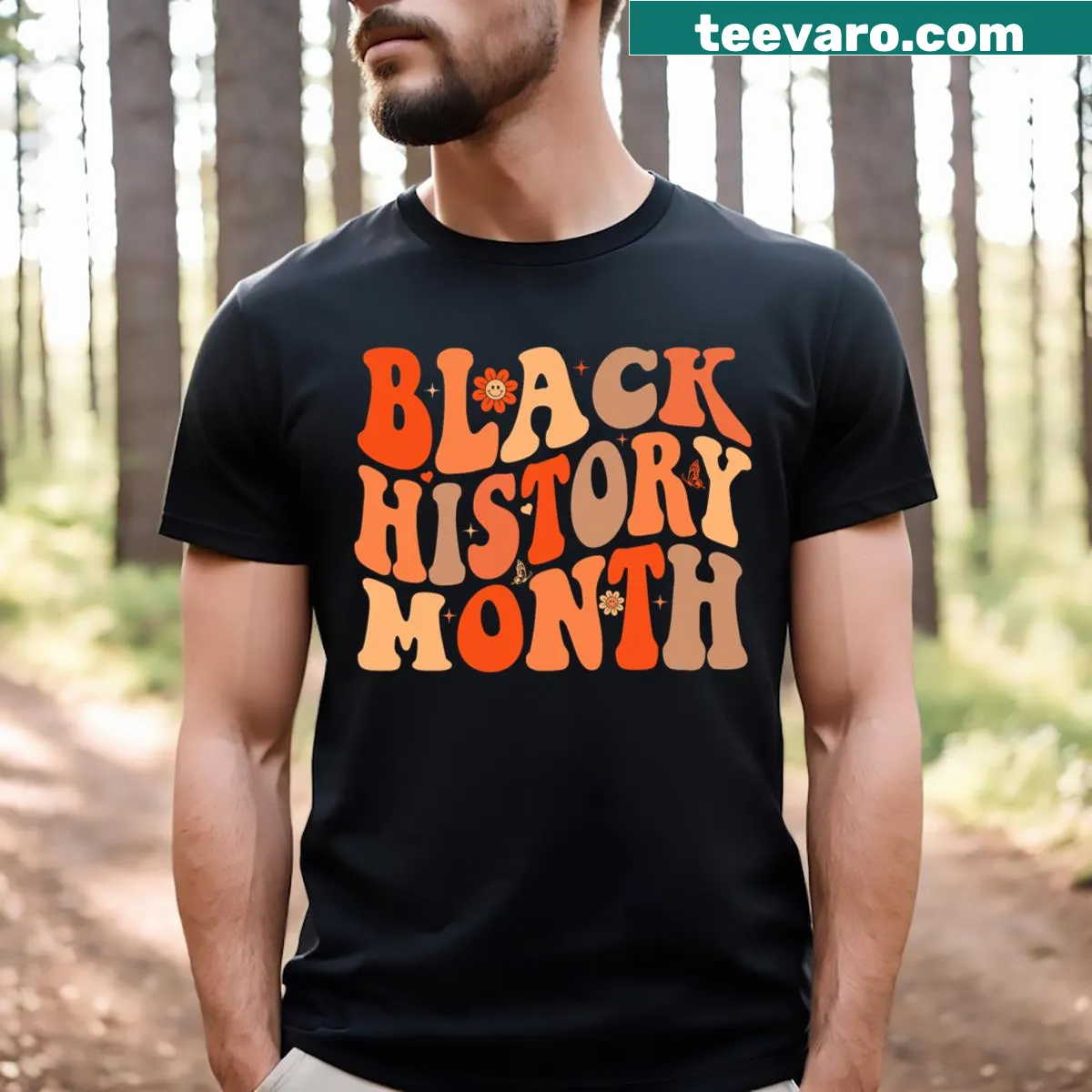 T-shirt with the phrase 'Black History Months For African American Pride' prominently featured