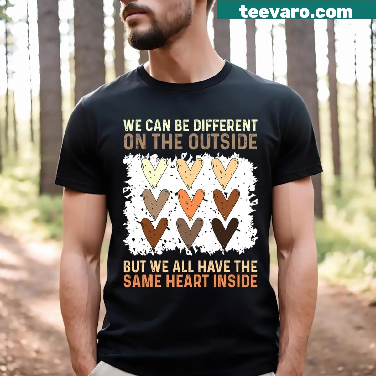 T-shirt with the phrase 'Same Heart' promoting unity and inclusivity