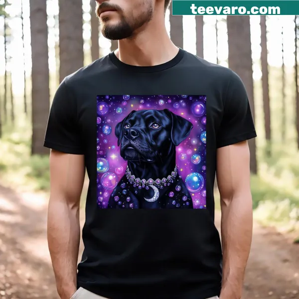 Illustrative design of a playful Cane Corso dog