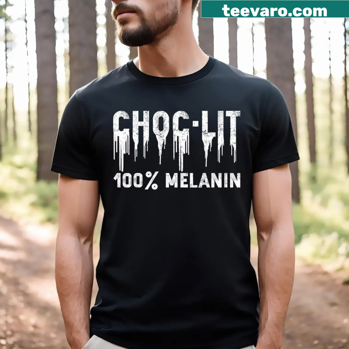 Typographic t-shirt celebrating African heritage and pride