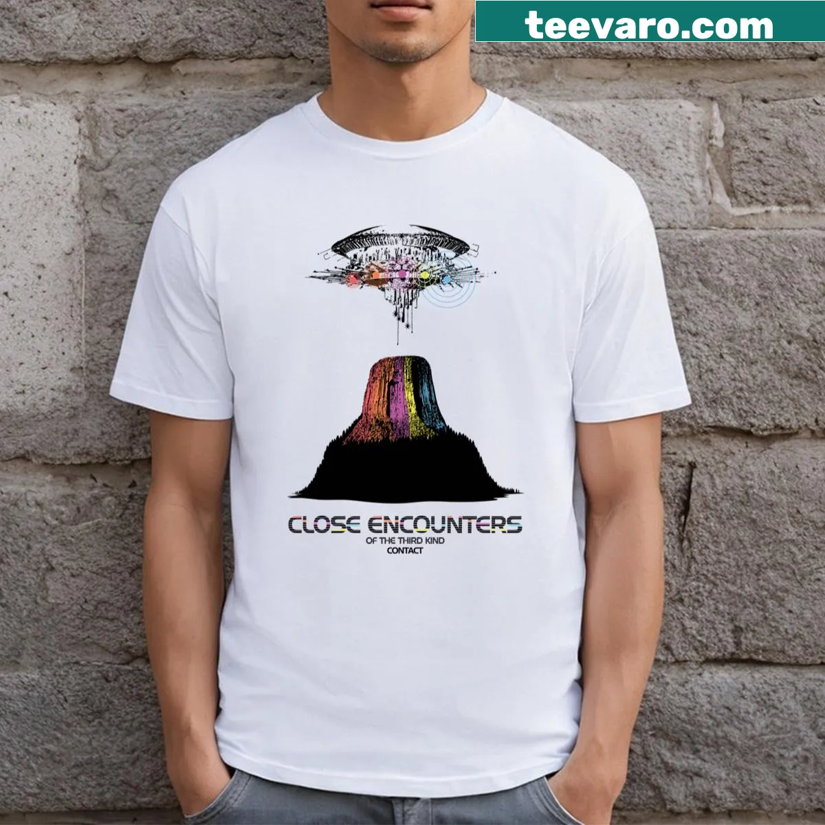 Sci-fi themed Contact Variant T-shirt from Close Encounters.