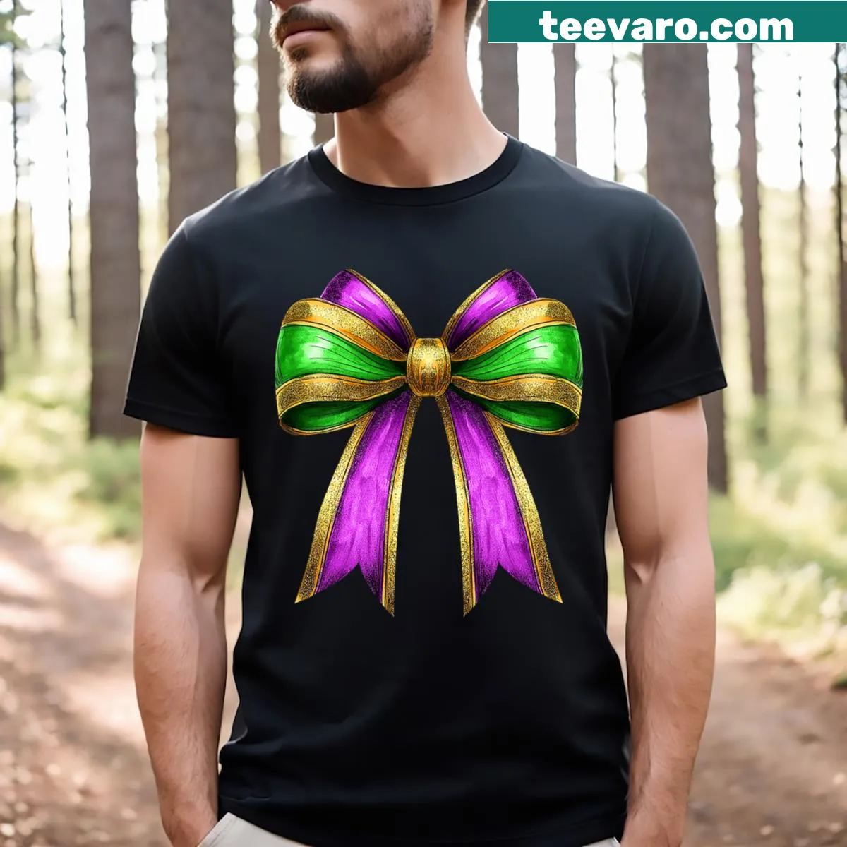 T-shirt designed like a jester outfit for Mardi Gras