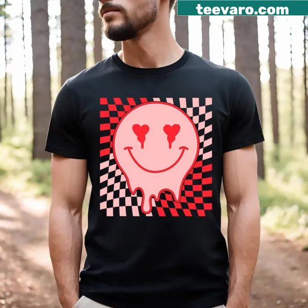 Groovy vibes typography t-shirt for Valentine's Day