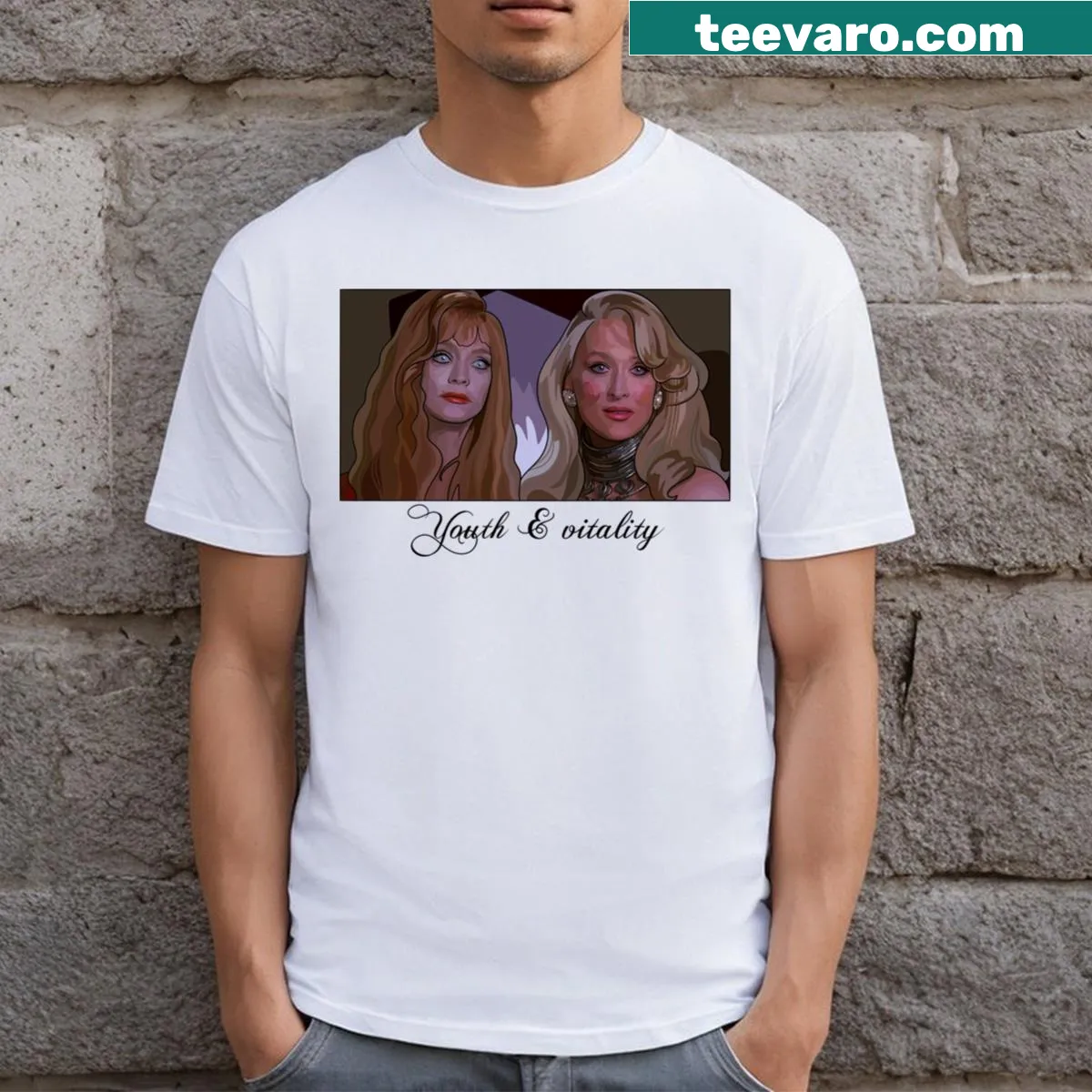 Graphic T-shirt featuring Helen and Madeline from Death Becomes Her