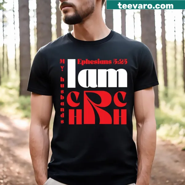 Typography t-shirt featuring Ephesians 5:25 verse
