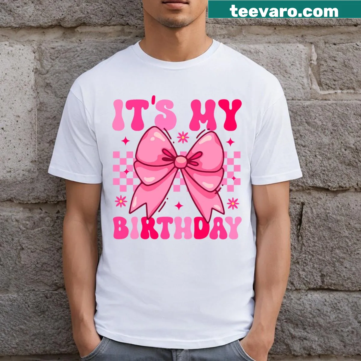 Birthday T-shirt with the phrase 'It's My Birthday' and a cute bow