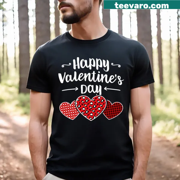 Valentine's Day T-shirt for teachers with heart graphics
