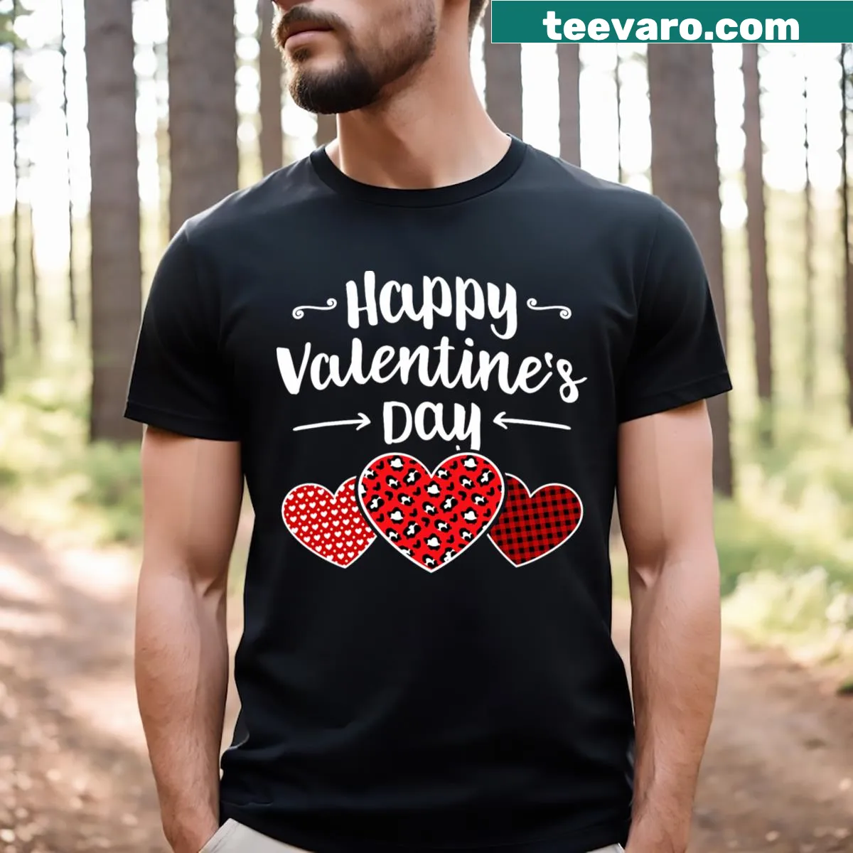 Valentine's Day T-shirt for teachers with heart graphics