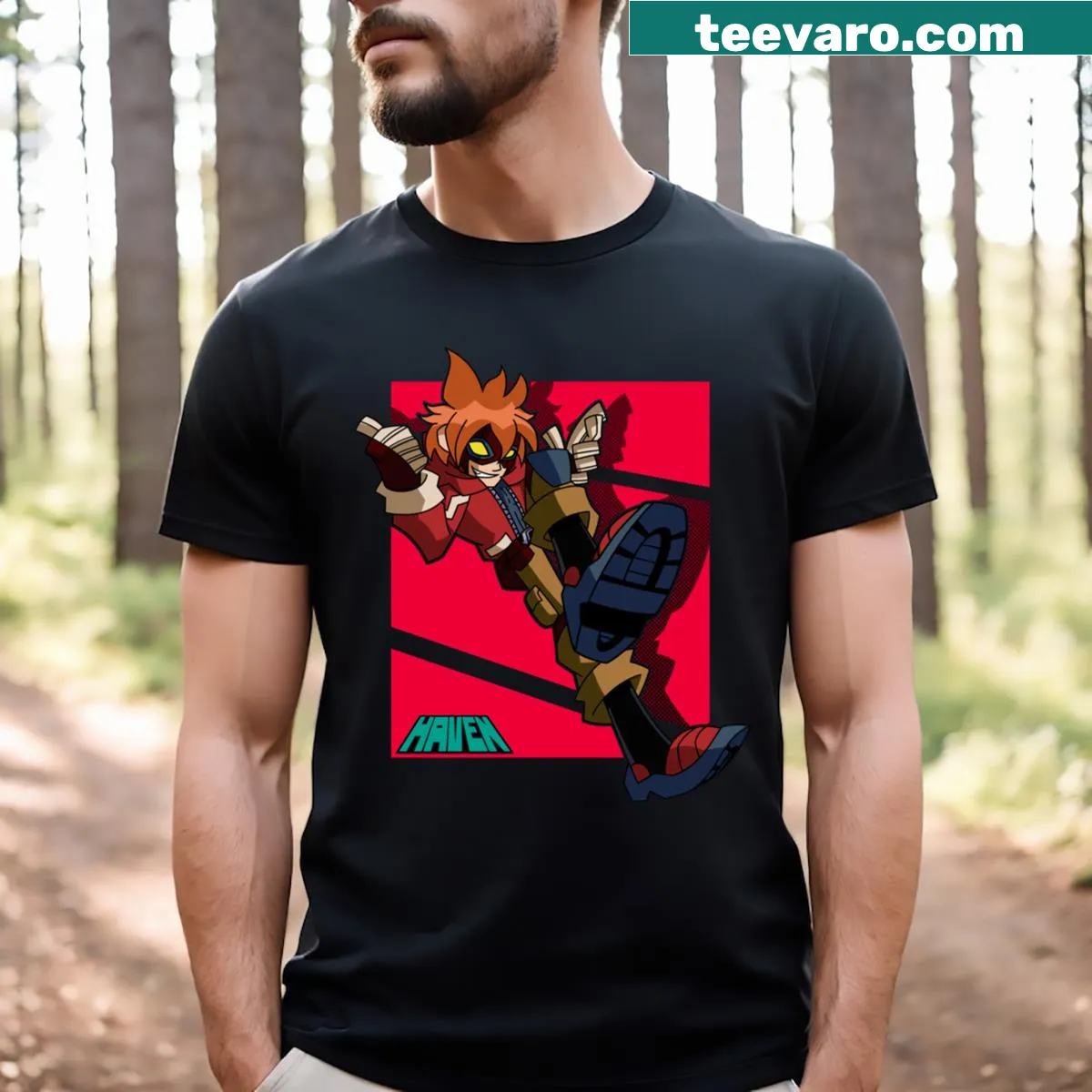 T-shirt featuring a playful cardinal graphic