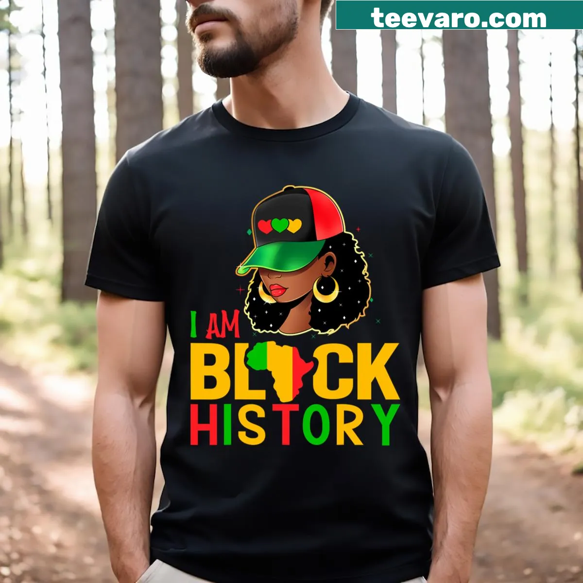 Empowering t-shirt celebrating Black History Month for African American girls