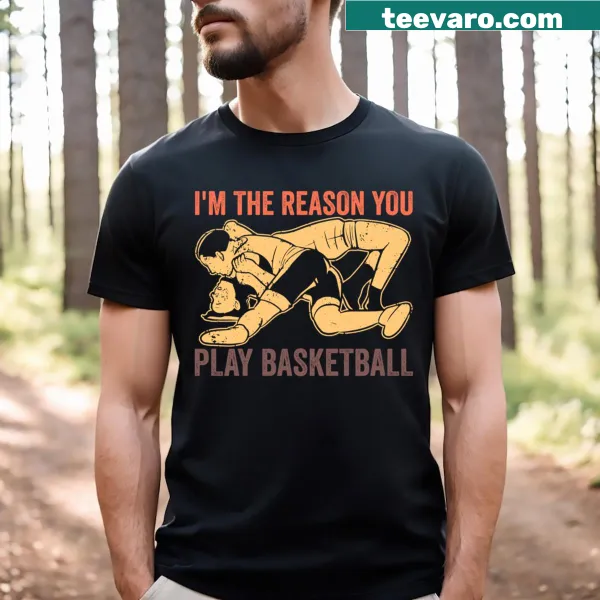 Fun basketball themed t-shirt for young fans and supporters
