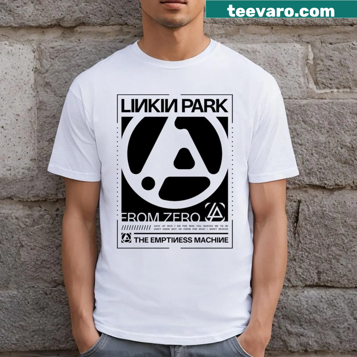 Black and white Linkin Park box logo T-shirt