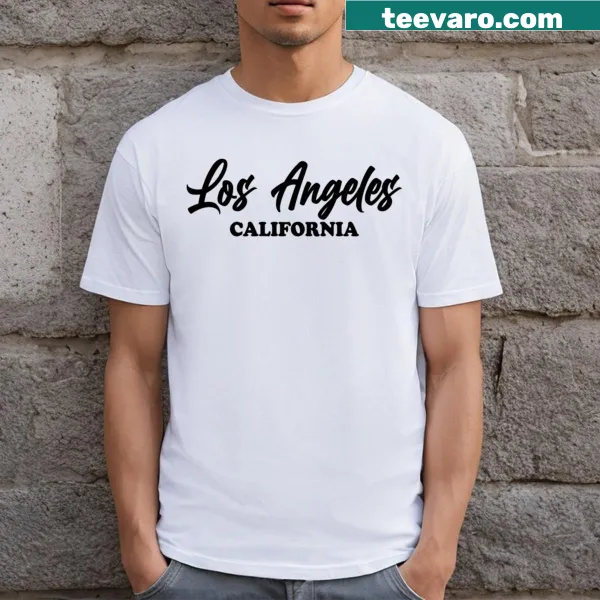 Los Angeles California t-shirt with bold typography