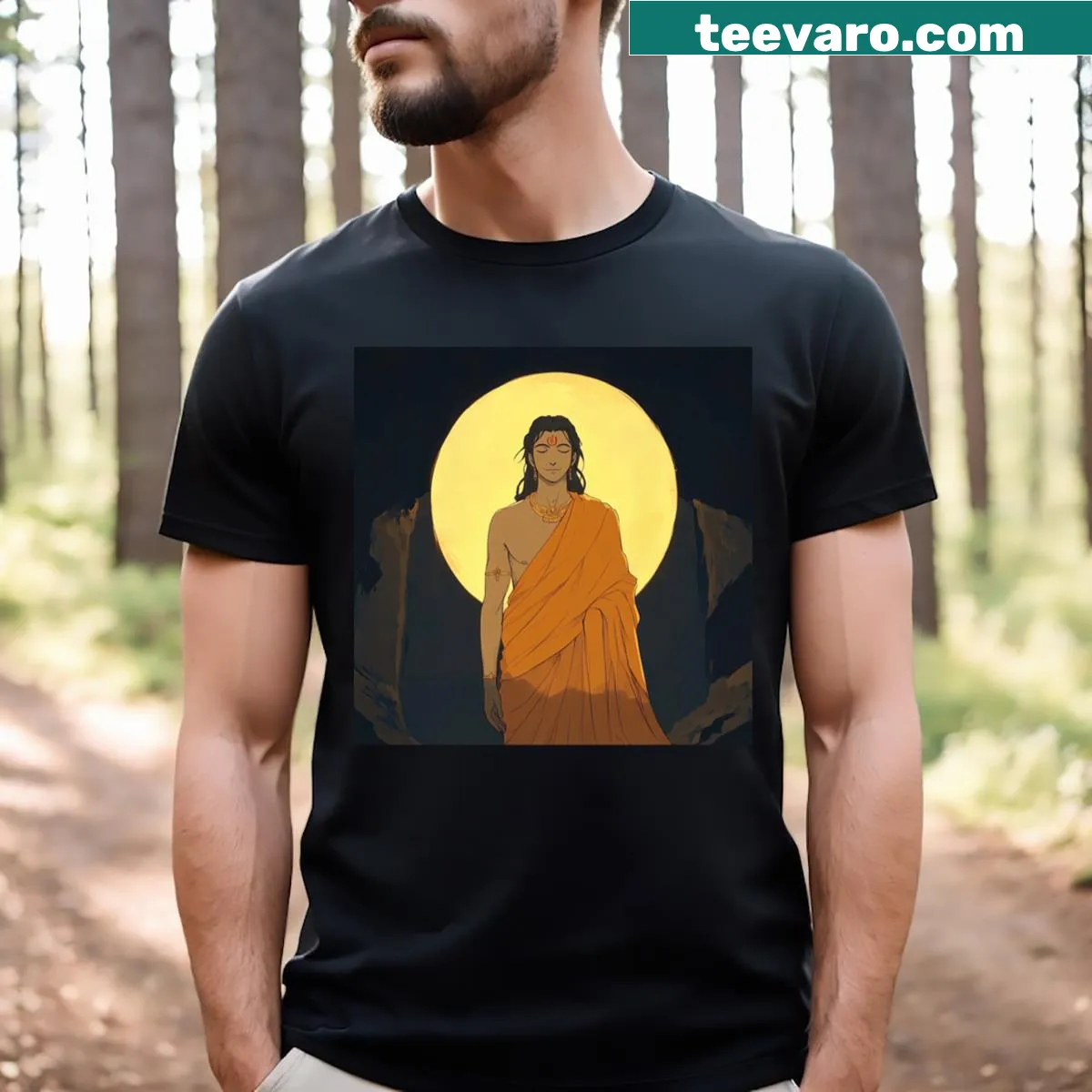 Mahavira Anime Style T-shirt featuring artistic illustration