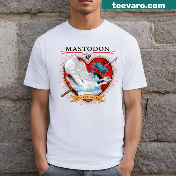 Graphic design inspired by Mastodon band on T-shirt