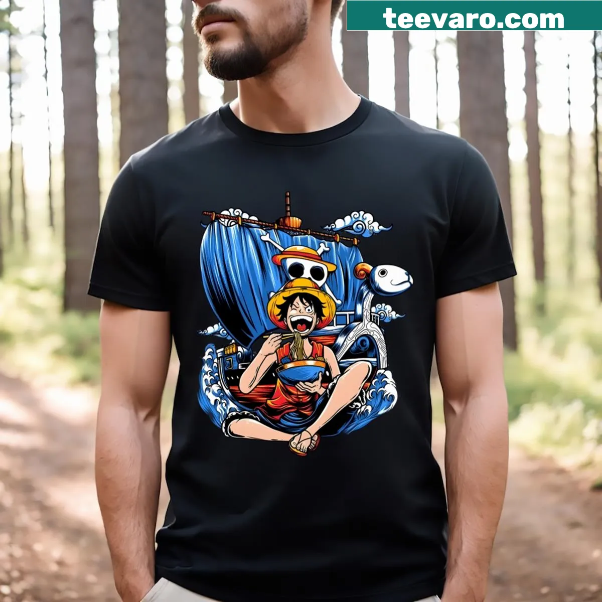 Illustration of Monkey D Luffy from the popular anime series, showcasing his adventurous spirit