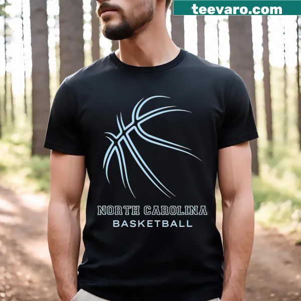 North Carolina basketball themed T-shirt for fans with proud typography design