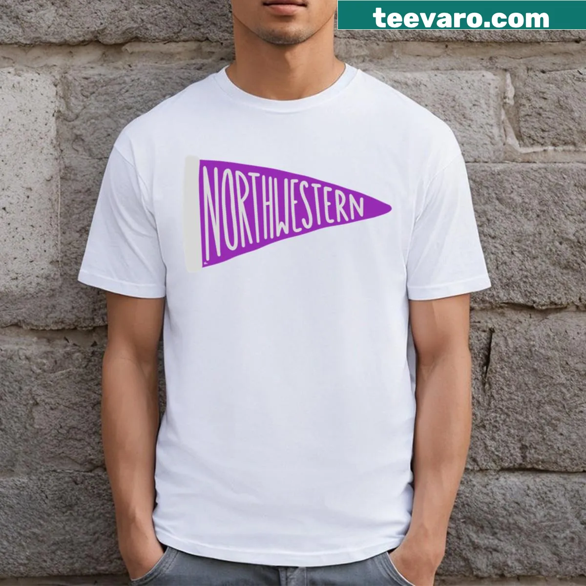 Northwestern Pennant t-shirt with classic design