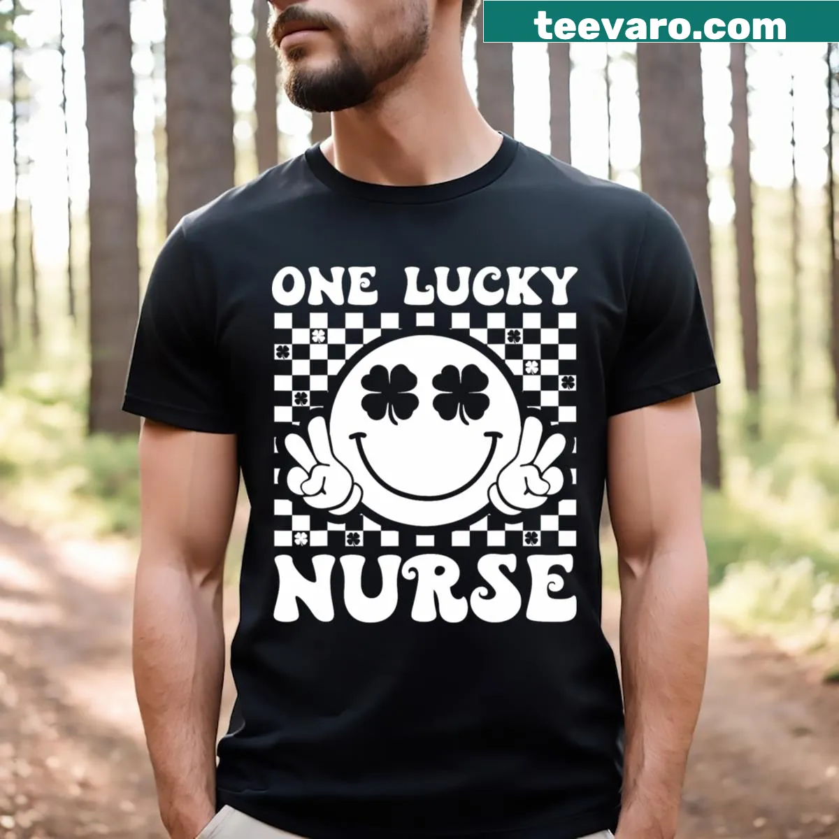 Illustration of a lucky nurse design for St. Patrick's Day.