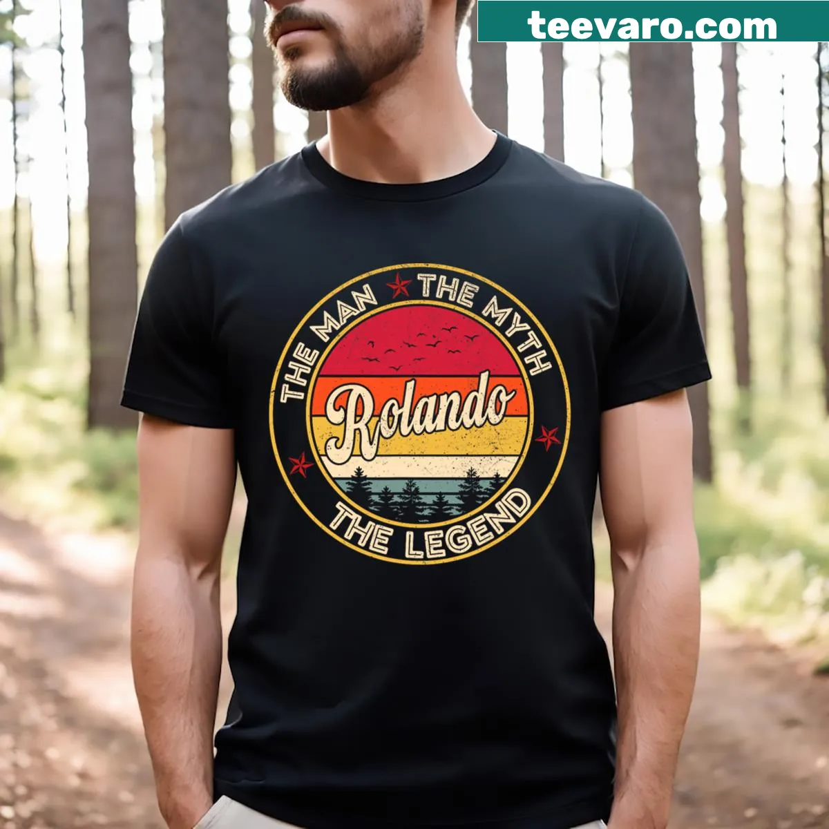 Personalized T-shirt featuring the phrase The Man, The Myth, The Legend