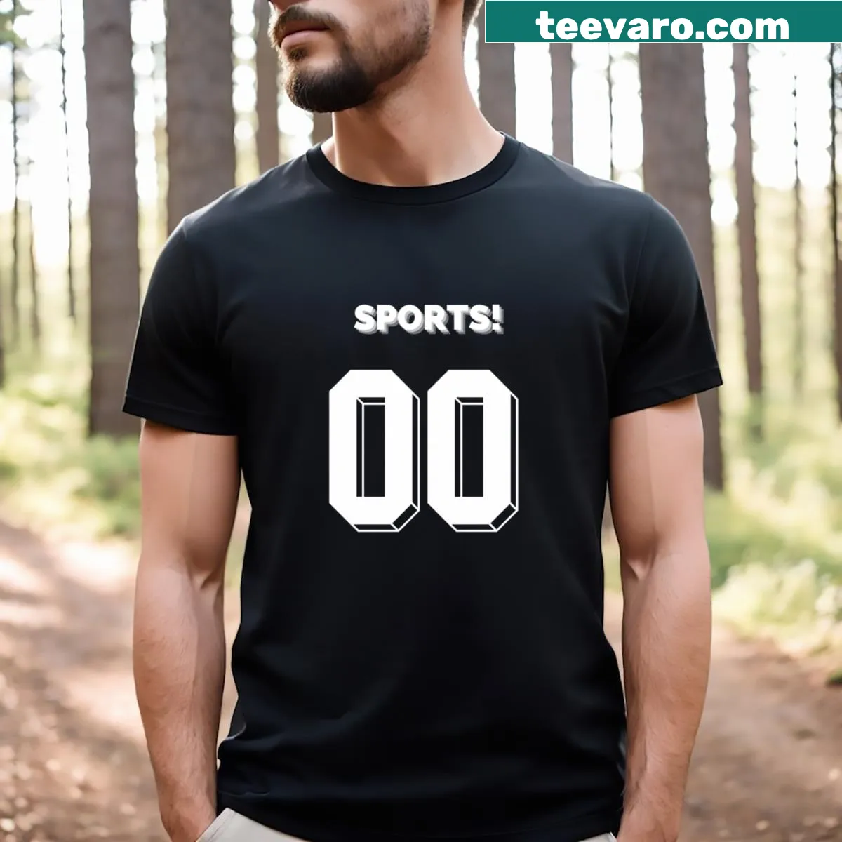 Playful sports-themed T-shirt with engaging design