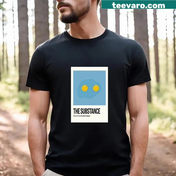 Abstract Eggs Scene design with bold typography on a casual tee
