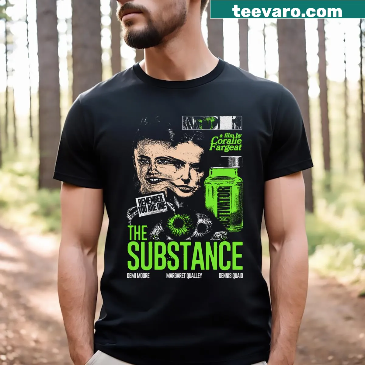 Illustration featuring film elements on a casual t-shirt