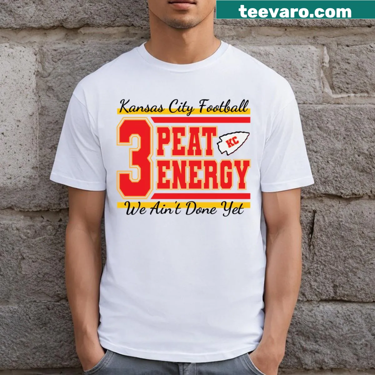 Bold sports-themed T-shirt with energetic winning graphic design