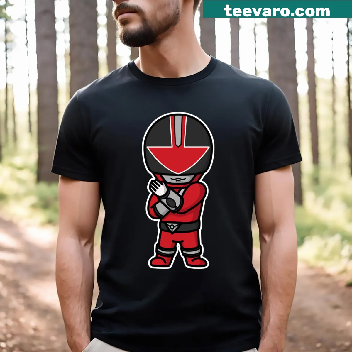 Chibi style Timeranger graphic T-shirt