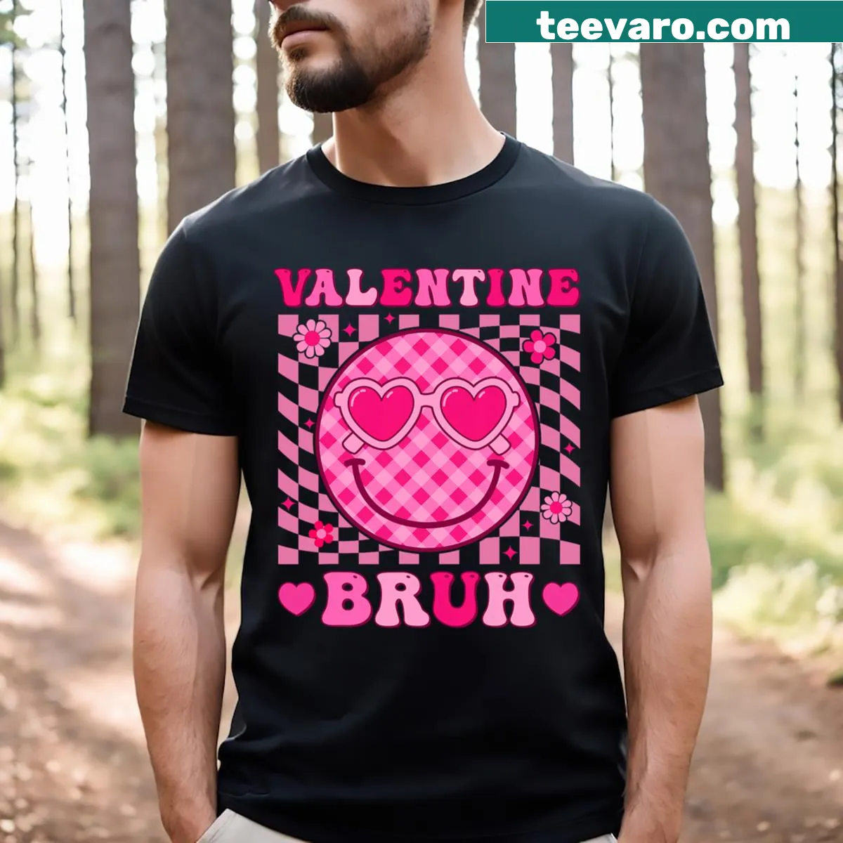 Cute hippie-themed Valentine's Day T-shirt for girls