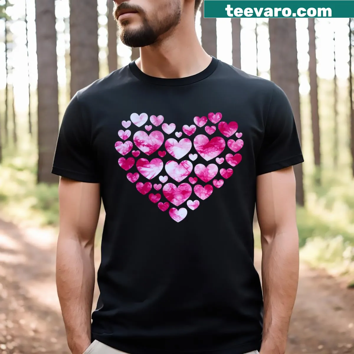 Cute heart-themed T-shirt for kids for Valentine's Day