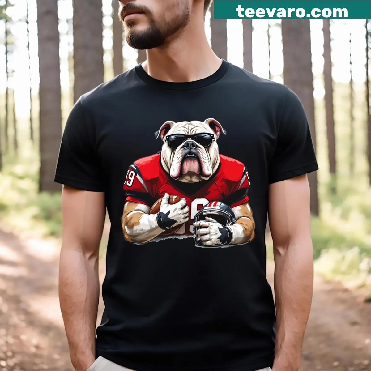 Personalized vintage bulldog-themed T-shirt for men