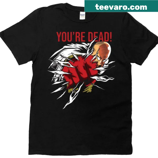 T-shirt featuring graphic from '1 Punch Man' series