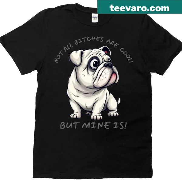 Funny bulldog quote t-shirt with bold typography