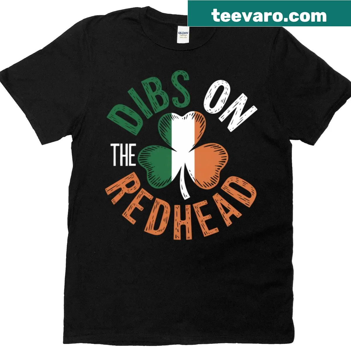 Dibs on the redhead graphic with shamrocks for St. Patrick's Day — on a men's t-shirt