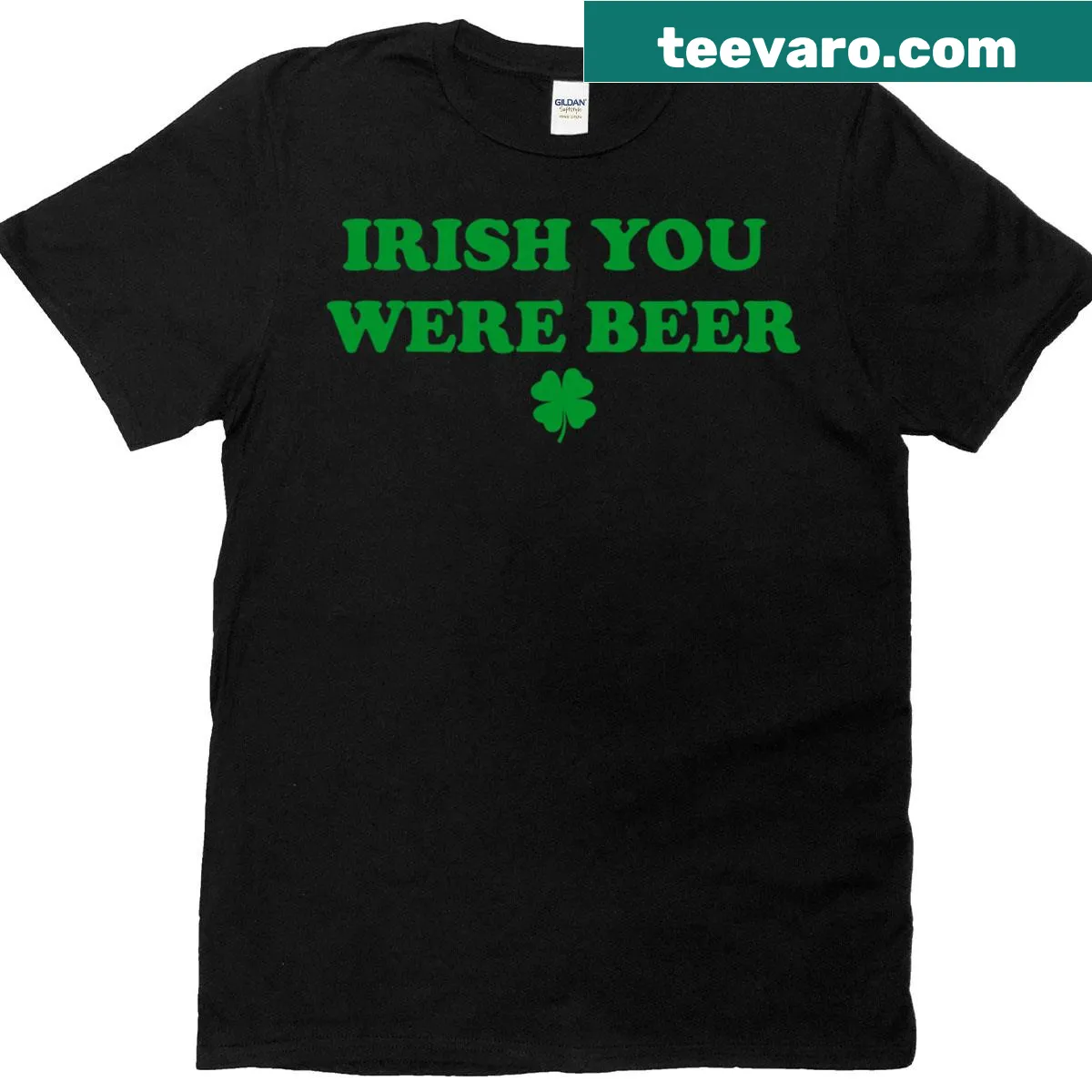 Funny St. Patrick's Day t-shirt with You Were Beer graphic — on a men's t-shirt