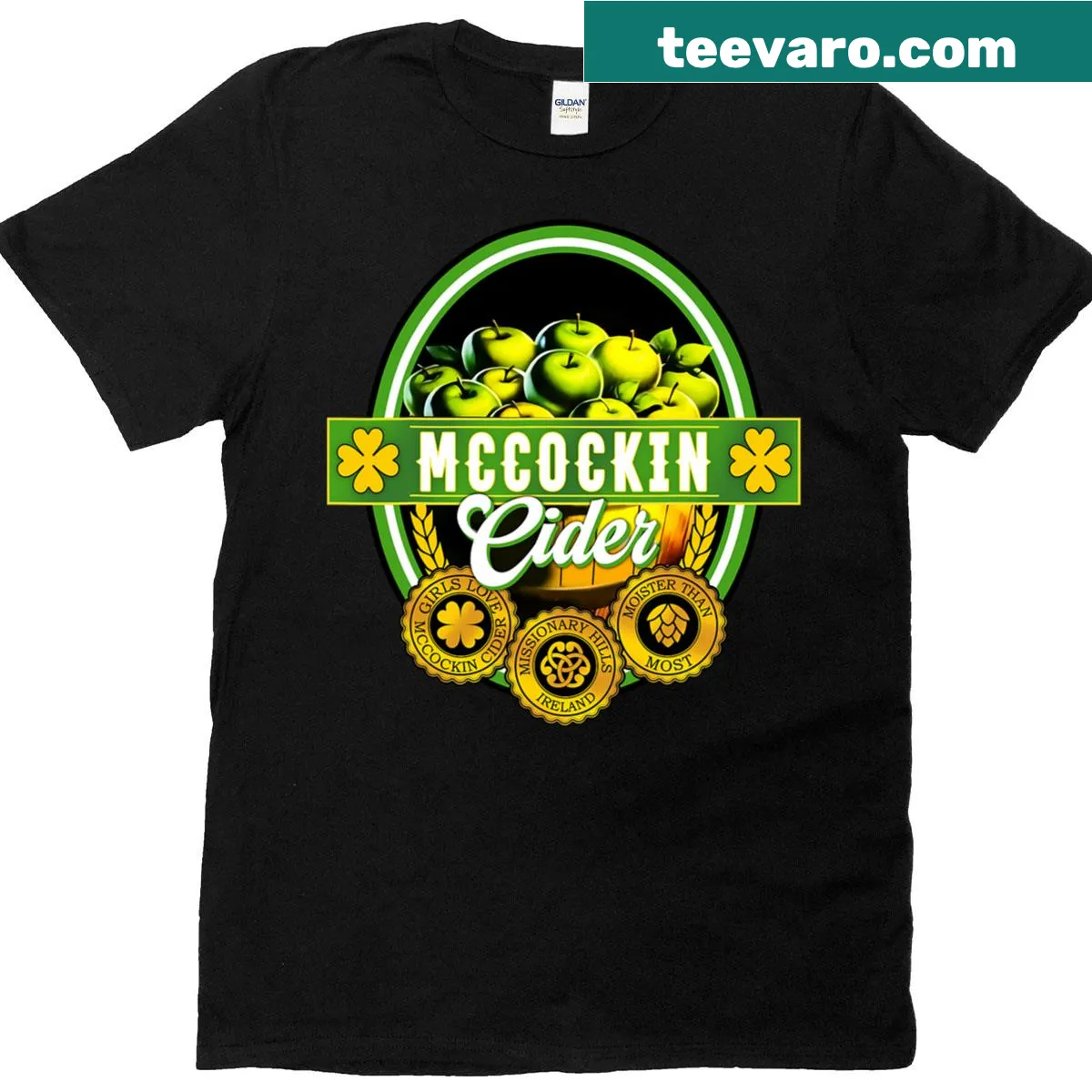 Humorous St. Patrick's Day T-shirt with playful saying — on a men's t-shirt