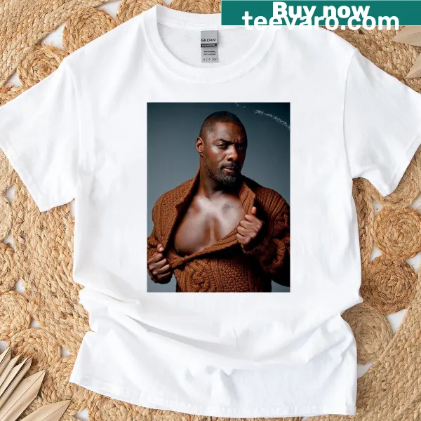 T-shirt featuring a design celebrating actor Idris Elba