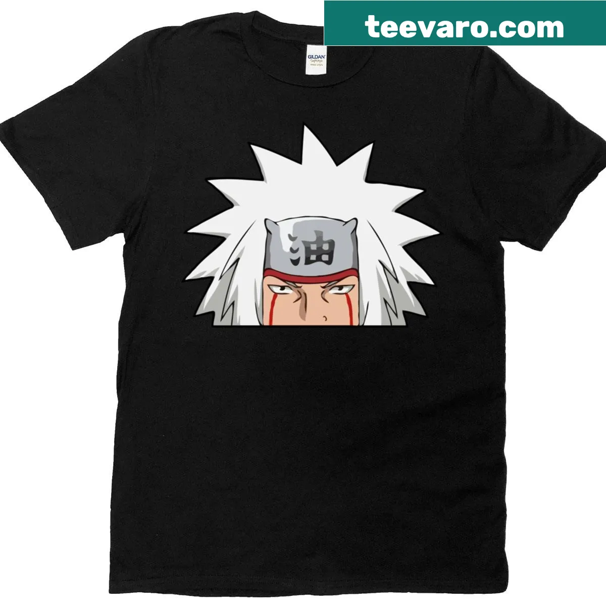 Illustration of Jiraiya Sannin peeking on a t-shirt — on a men's t-shirt