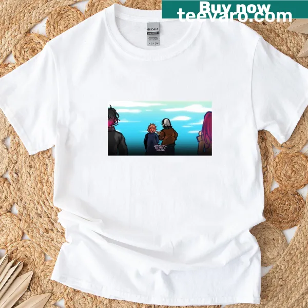 T-shirt with a clever graphic reflecting an edgy humor theme