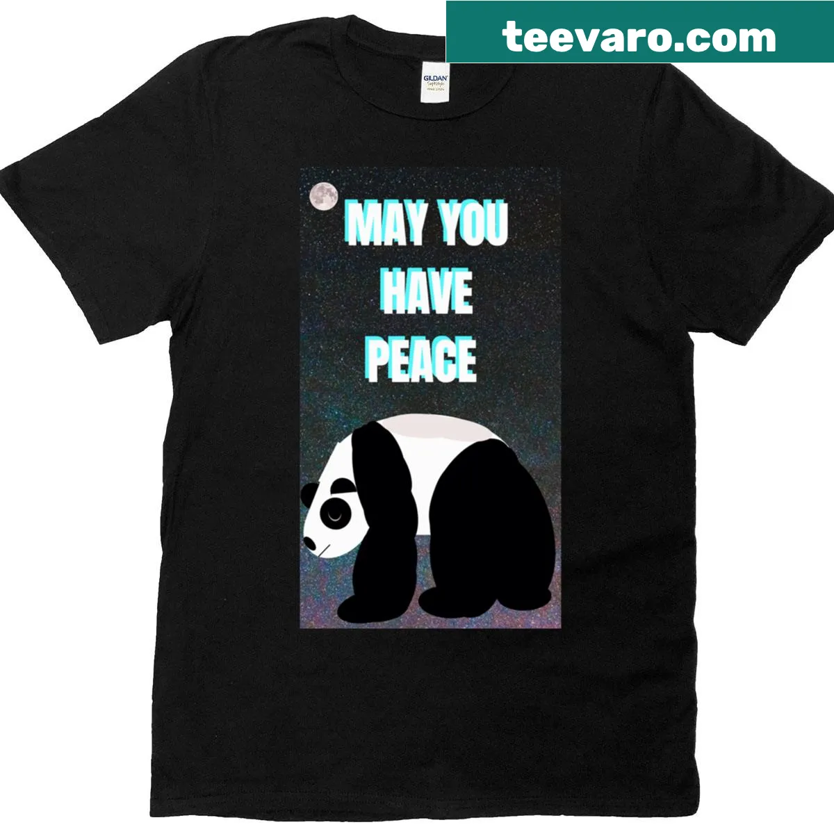 T-shirt with the message 'May You Have Peace!' in a simple design — on a men's t-shirt