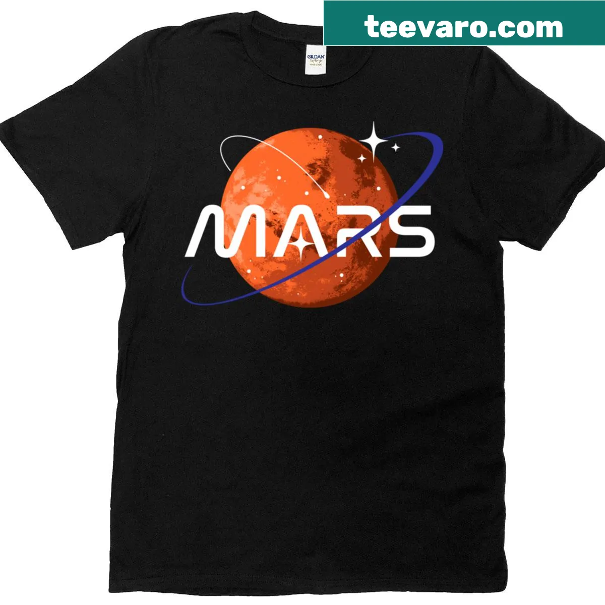 NASA Mars T-shirt showcasing space exploration themes — on a men's t-shirt