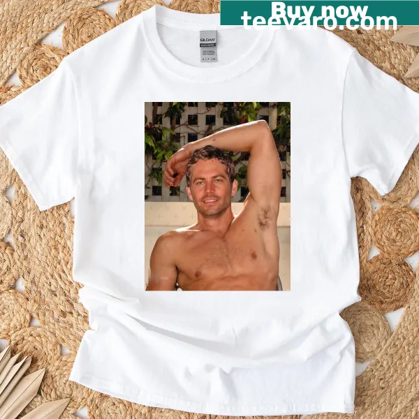 T-shirt featuring a tribute design to Paul Walker