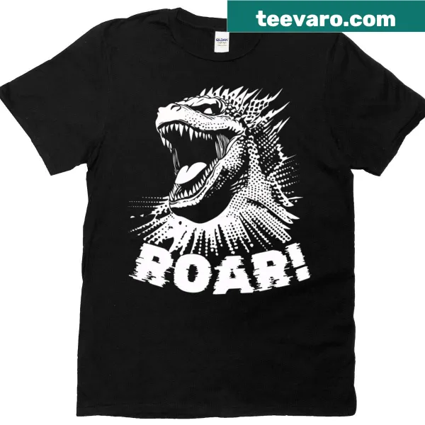 Vintage distressed t-shirt with a playful retro monster graphic
